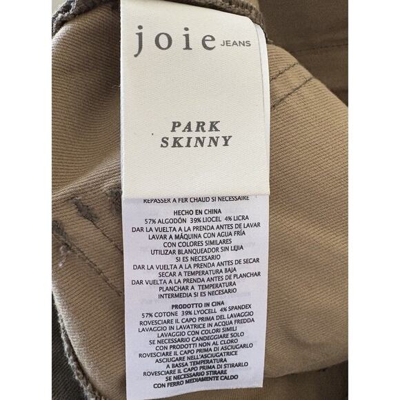 Joie Park Skinny Pants in Fatigue Camo Women’s Size 27 (1525) - Picture 6 of 7